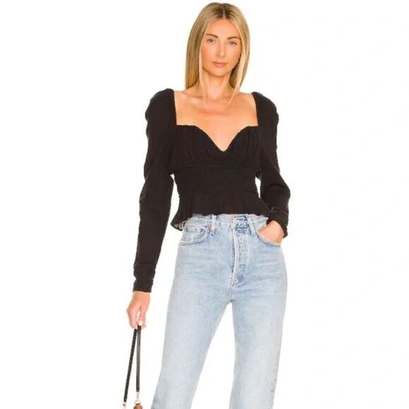 Free People Chloe Long Sleeve Blouse - Picture 1 of 8